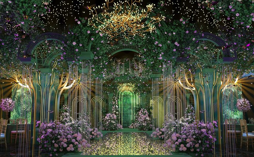 西宁奇妙森林婚礼堂效果展示